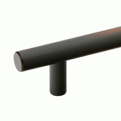 10 1/2 Inch Overall (8 Inch c-c) Brass Bar Pull (Oil Rubbed Bronze Finish) EMTEK