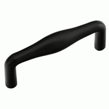 10 1/4 Inch Overall (10 Inch c-c) Dane Pull (Matte Black Finish) EMTEK