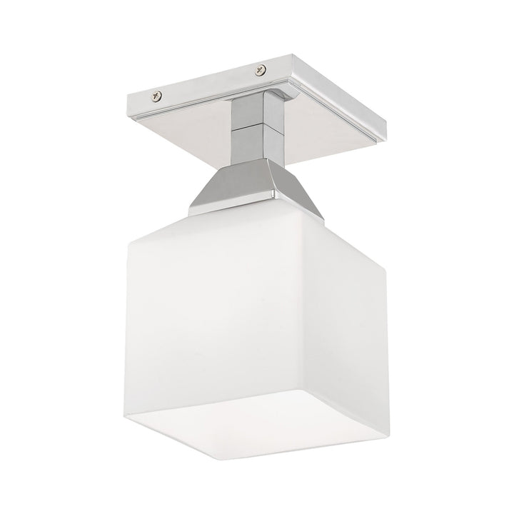 1 Light Polished Chrome Ceiling Mount Livex