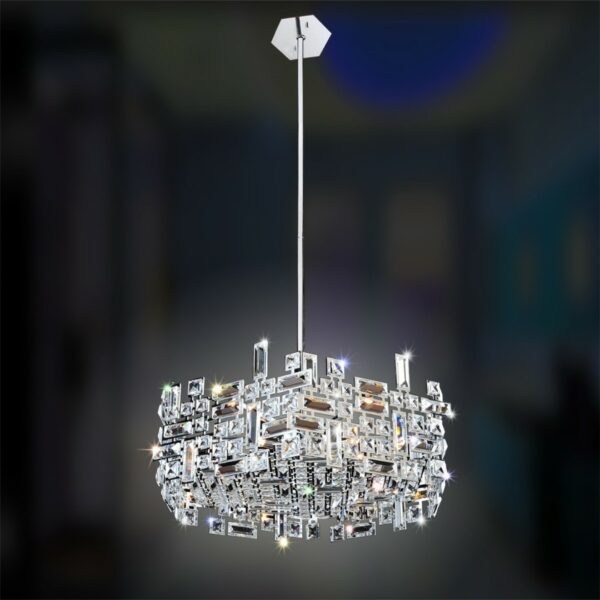 Vermeer 24 Inch Hexagonal Pendant Allegri