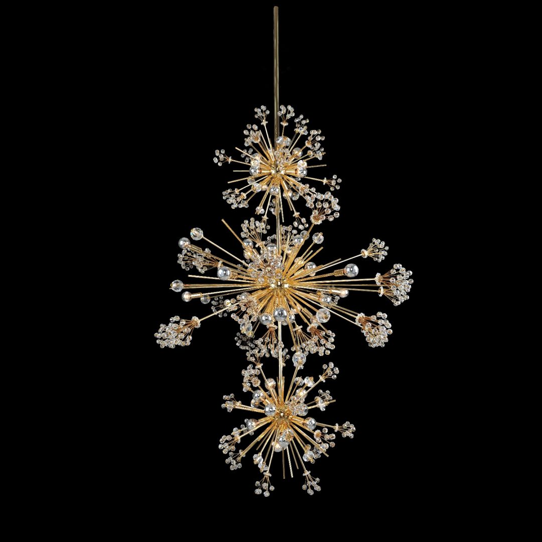 Constellation 3-Tier Pendant 18K Gold Allegri