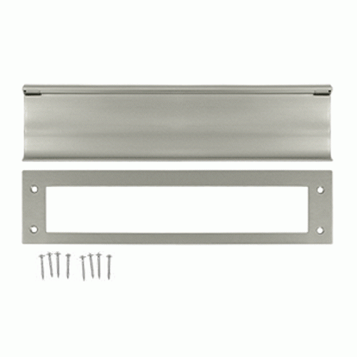 13 Inch Brass Mail & Letter Flap Slot (Brushed Nickel Finish) DELTANA