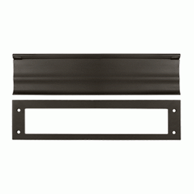 13 Inch Brass Mail & Letter Flap Slot (Oil Rubbed Bronze Finish) DELTANA