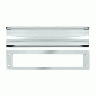 13 Inch Brass Mail & Letter Flap Slot (Polished Chrome Finish) DELTANA