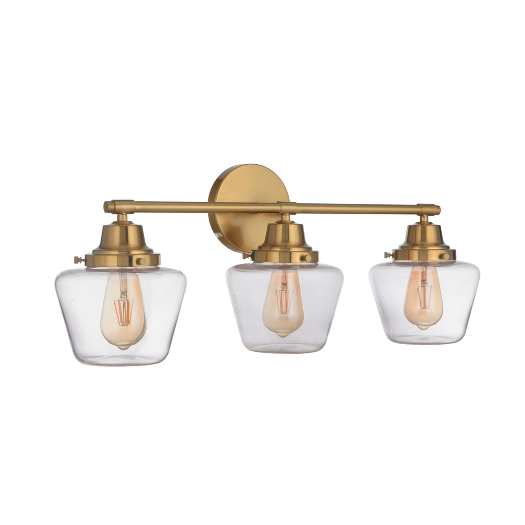 Essex 3 Light Vanity in Satin Brass CRAFTMADE