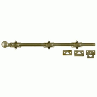 18 Inch Deltana Heavy Duty Surface Bolt (Antique Brass Finish) DELTANA