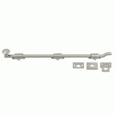 18 Inch Deltana Offset Heavy Duty Surface Bolt (Antique Nickel Finish) DELTANA