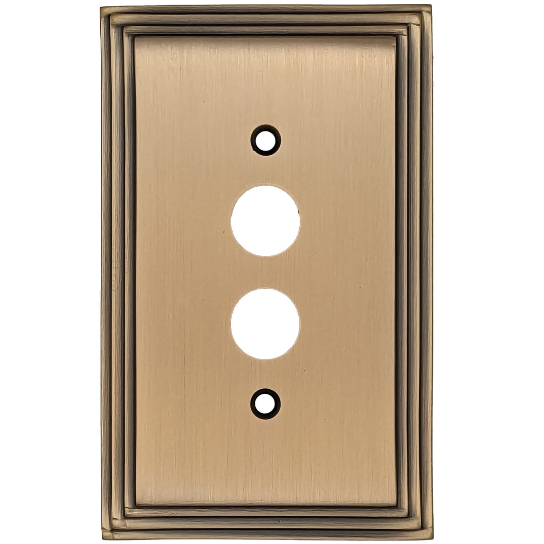 Kingston Classic Stepped Wall Plate (Antique Brass) COPPER MOUNTAIN HARDWARE