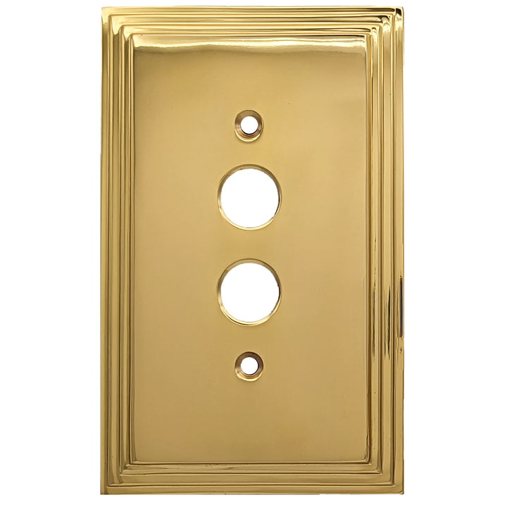 Kingston Classic Stepped Wall Plate (Polished Brass) COPPER MOUNTAIN HARDWARE