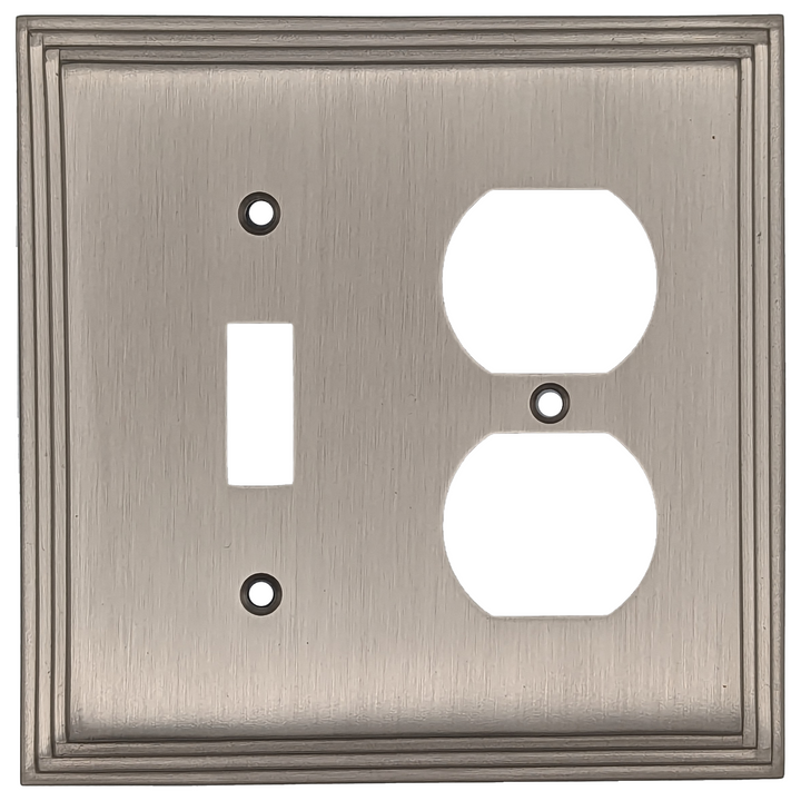 Kingston Classic Stepped Wall Plate (Satin Nickel) COPPER MOUNTAIN HARDWARE