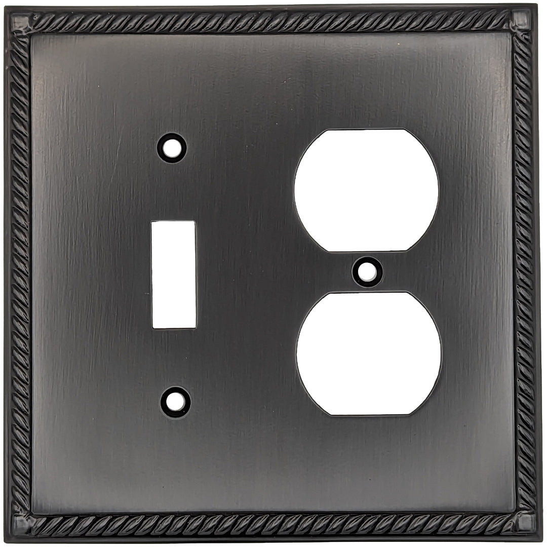 English Georgian Roped Wall Plate (Oil Rubbed Bronze) COPPER MOUNTAIN HARDWARE