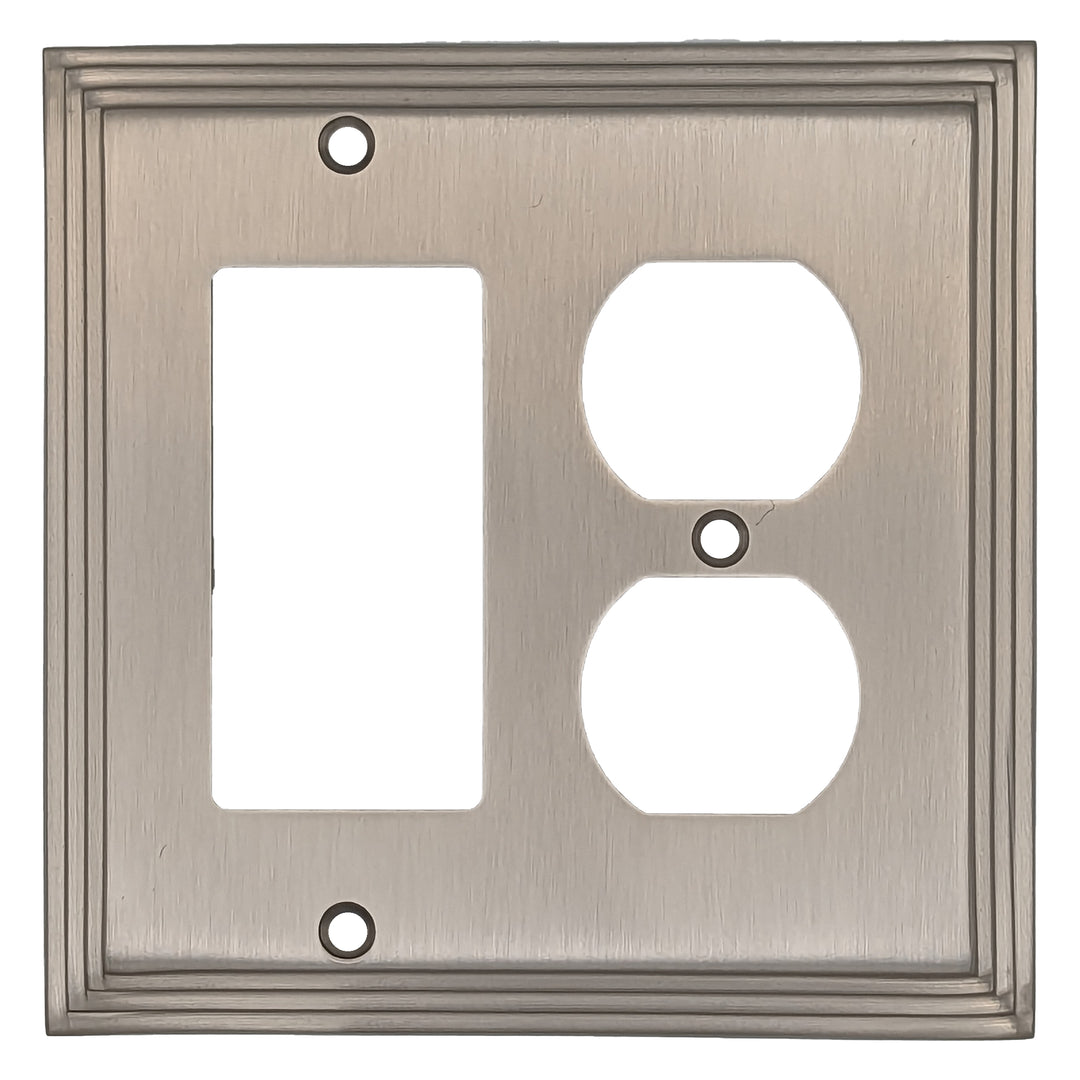 Kingston Classic Stepped Wall Plate (Satin Nickel) COPPER MOUNTAIN HARDWARE