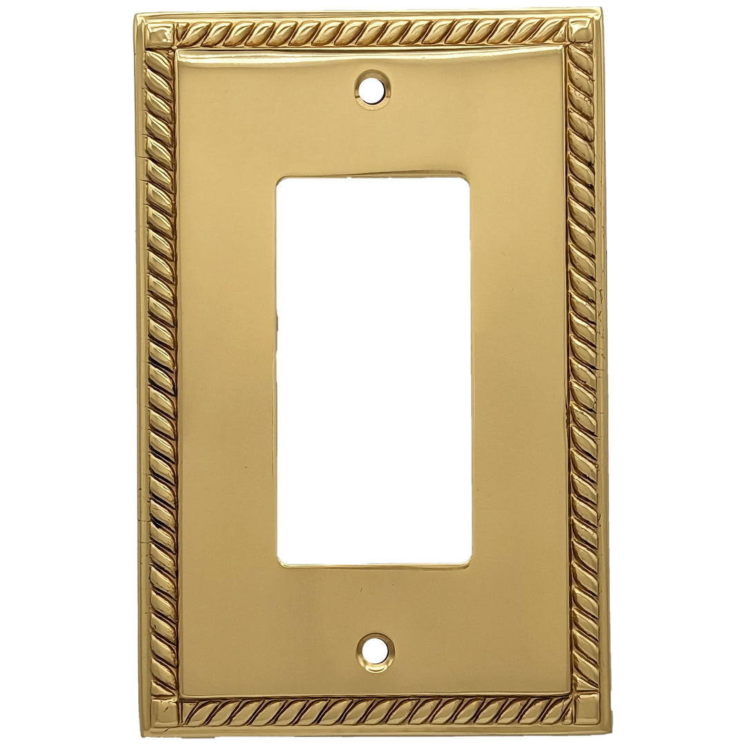 English Georgian Roped Wall Plate (Several Finishes Available) COPPER MOUNTAIN HARDWARE