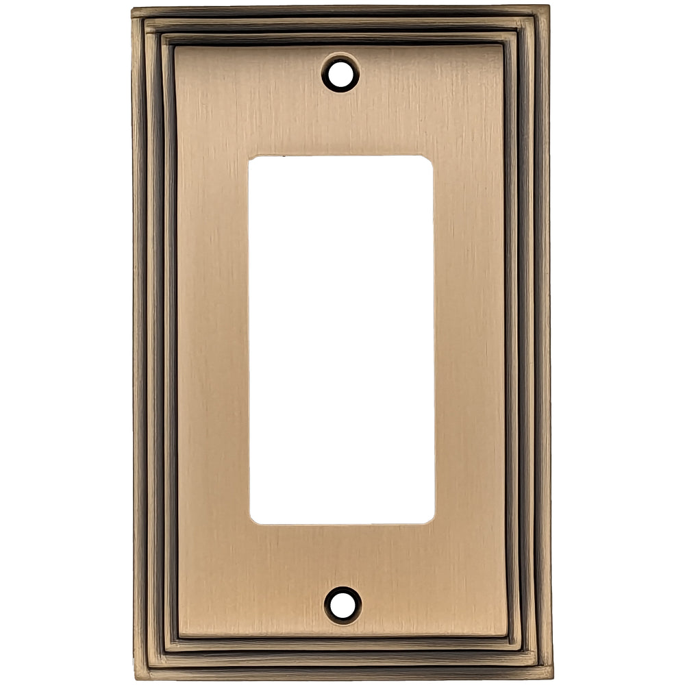 Kingston Classic Stepped Wall Plate (Antique Brass) COPPER MOUNTAIN HARDWARE