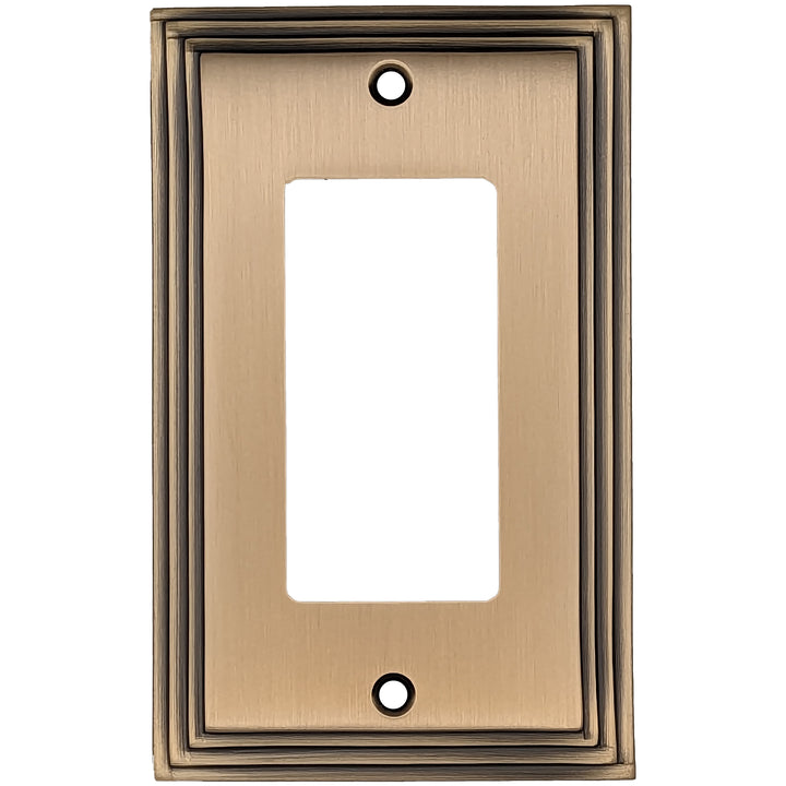 Kingston Classic Stepped Wall Plate (Antique Brass) COPPER MOUNTAIN HARDWARE