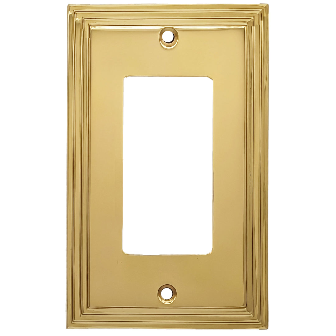 Kingston Classic Stepped Wall Plate (Polished Brass) COPPER MOUNTAIN HARDWARE