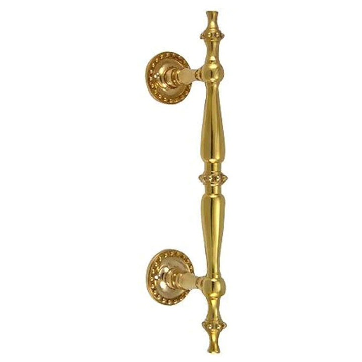 9 3/4 Inch Solid Brass Estate Beaded Handle COPPER MOUNTAIN HARDWARE