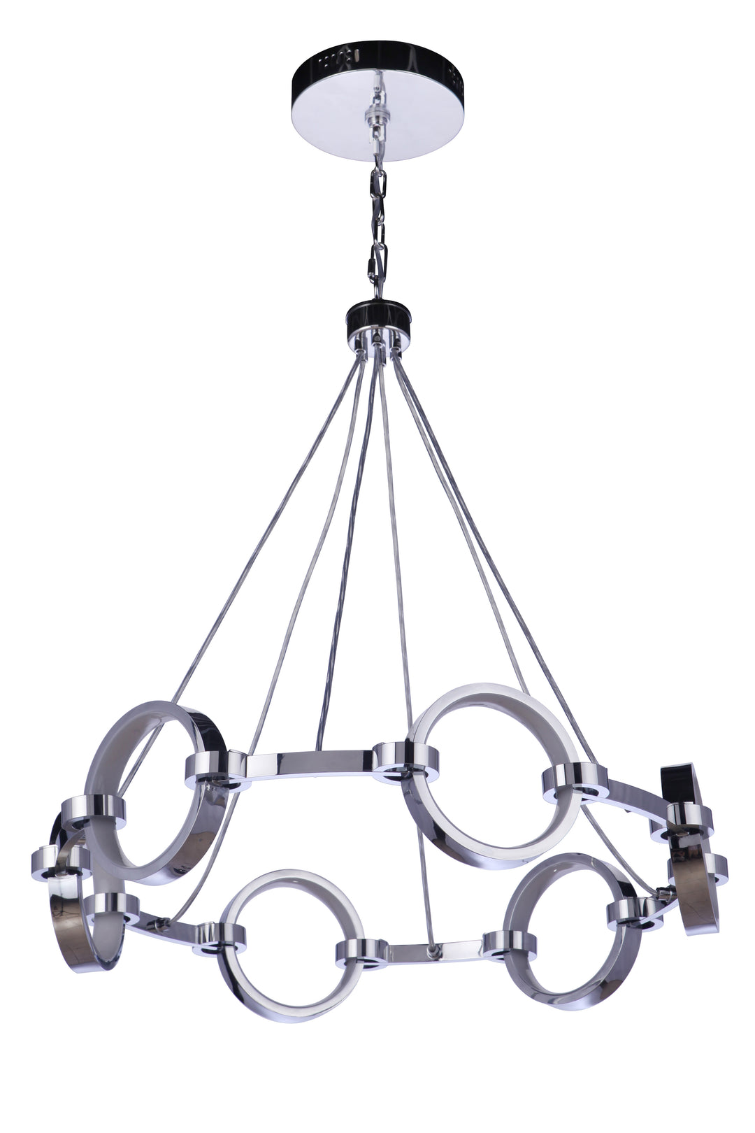 Context 6 Light LED Chandelier in Chrome CRAFTMADE