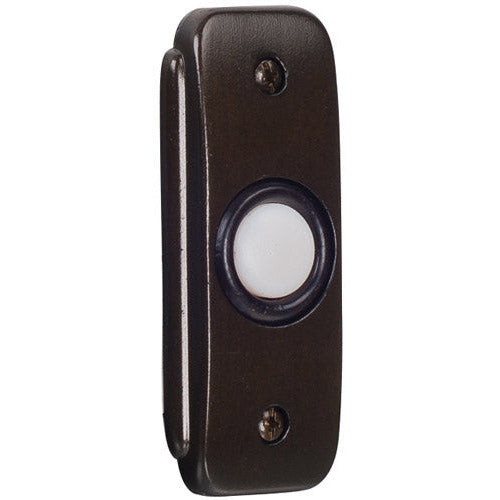 Recessed Mount Stepped Rectangle LED Lighted Push Button in Bronze CRAFTMADE