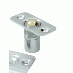 2 1/8 Inch Deltana Solid Brass Round Corners Ball Catch (Polished Chrome Finish) DELTANA