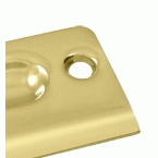 2 1/8 Inch Deltana Strike Plate (Polished Brass Finish) DELTANA