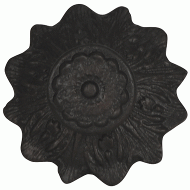 2 2/5 Inch Solid Brass Victorian Sunflower Knob (Oil Rubbed Bronze Finish) COPPER MOUNTAIN HARDWARE