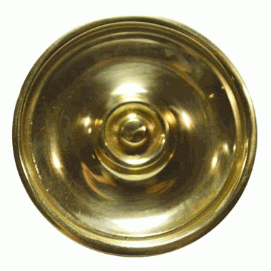 2 5/8 Inch Modern Brass Cabinet Knob (Polished Brass Finish) COPPER MOUNTAIN HARDWARE