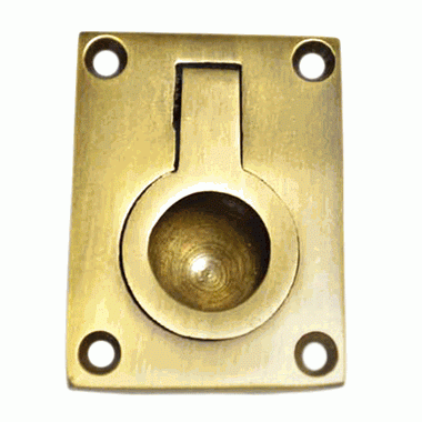 2 Inch Modern Illusion Ring Pull (Antique Brass Finish) COPPER MOUNTAIN HARDWARE