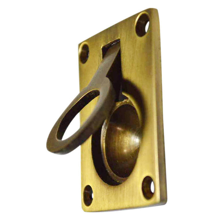 2 Inch Modern Illusion Ring Pull (Antique Brass Finish) COPPER MOUNTAIN HARDWARE