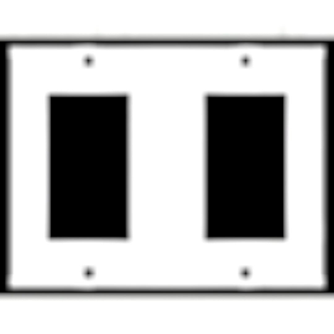 4 1/2 Inch Solid Brass Traditional Switch Plate (Antique Nickel)