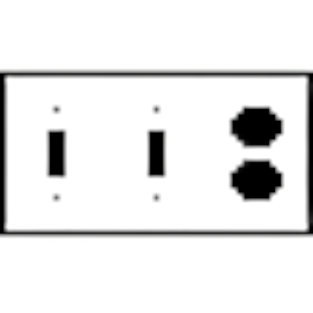 Fleur-De-Lis Wall Plate (Antique Copper Finish)