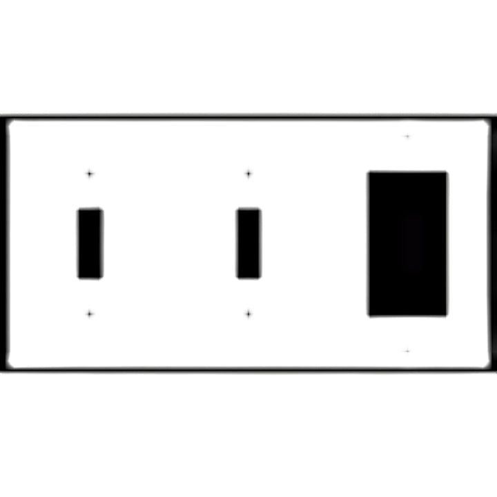 Bamboo Style Wall Plate (Matte Nickel Finish)