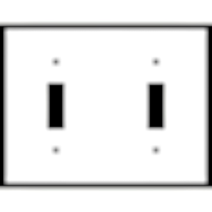 4 1/2 Inch Solid Brass Traditional Switch Plate (Polished Chrome)