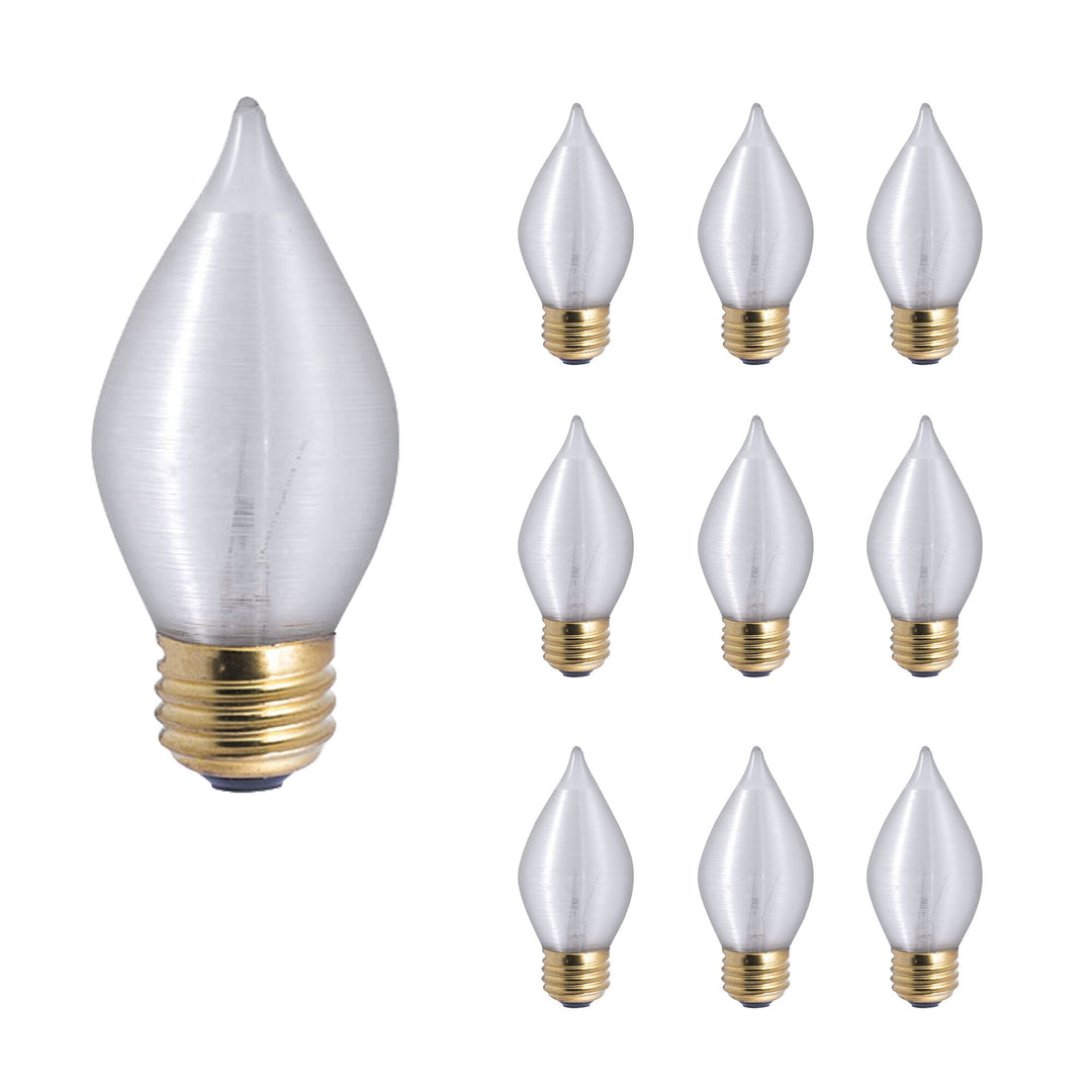 Bulbrite 60W C15 SPUNLITE SATIN E26 130V-10PK