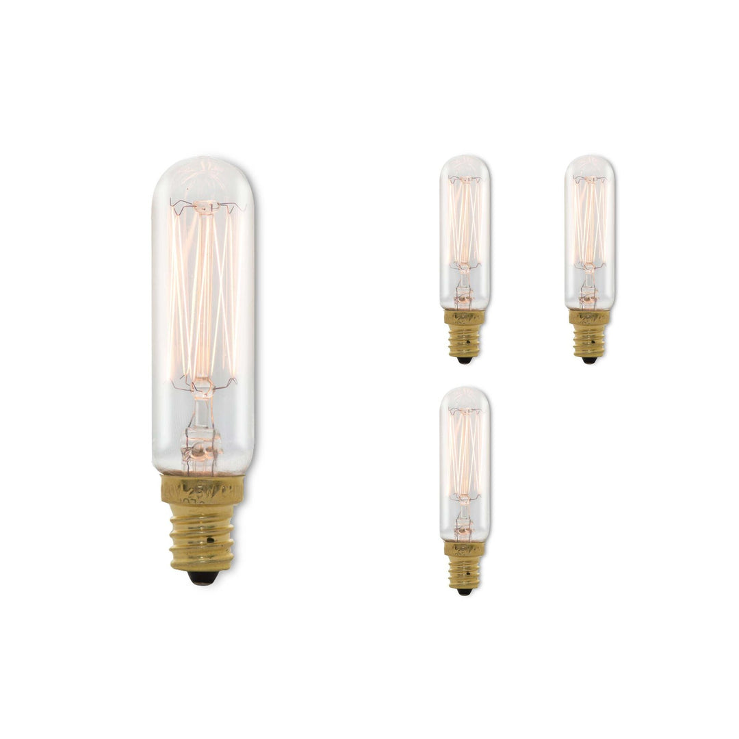 Bulbrite 25W T6 CLEAR THREAD E12 120V-4PK