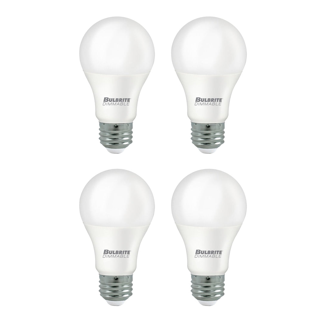 Bulbrite 9W LED A19 60W EQUIV PREMIUM DIMMABLE 4000K E26 120V-4PK