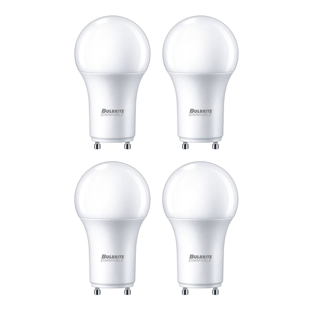 Bulbrite 15W LED A19 100W EQUIV PREMIUM DIMMABLE 3000K GU24 120V-4PK