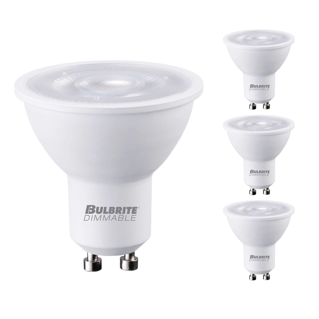 Bulbrite 6.5W LED PAR16 GU10 3000K FLOOD DIMMABLE 80CRI 120V-4PK