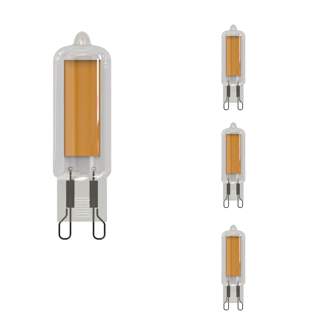 Bulbrite 3.5W LED G9 WAFER CLEAR GLASS 3000K 120V-4PK