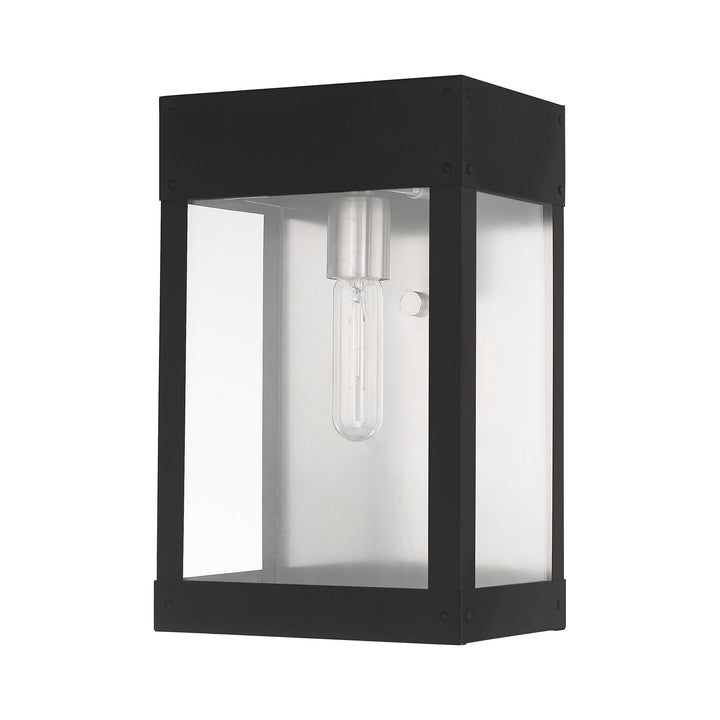 1 Light Black Outdoor Wall Lantern Livex