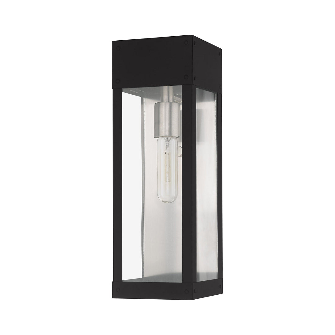 1 Light Black Outdoor Wall Lantern Livex