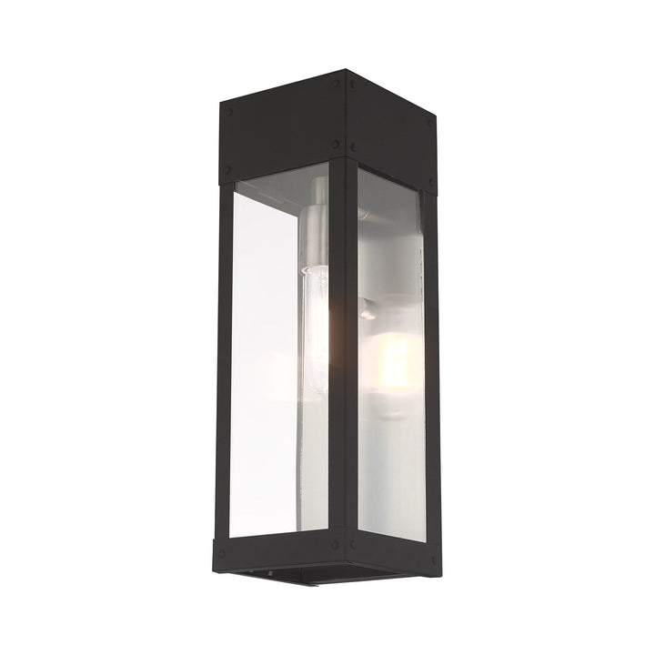 1 Light Black Outdoor Wall Lantern Livex