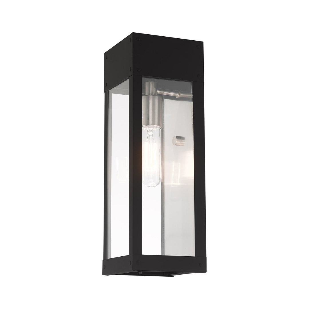 1 Light Black Outdoor Wall Lantern Livex