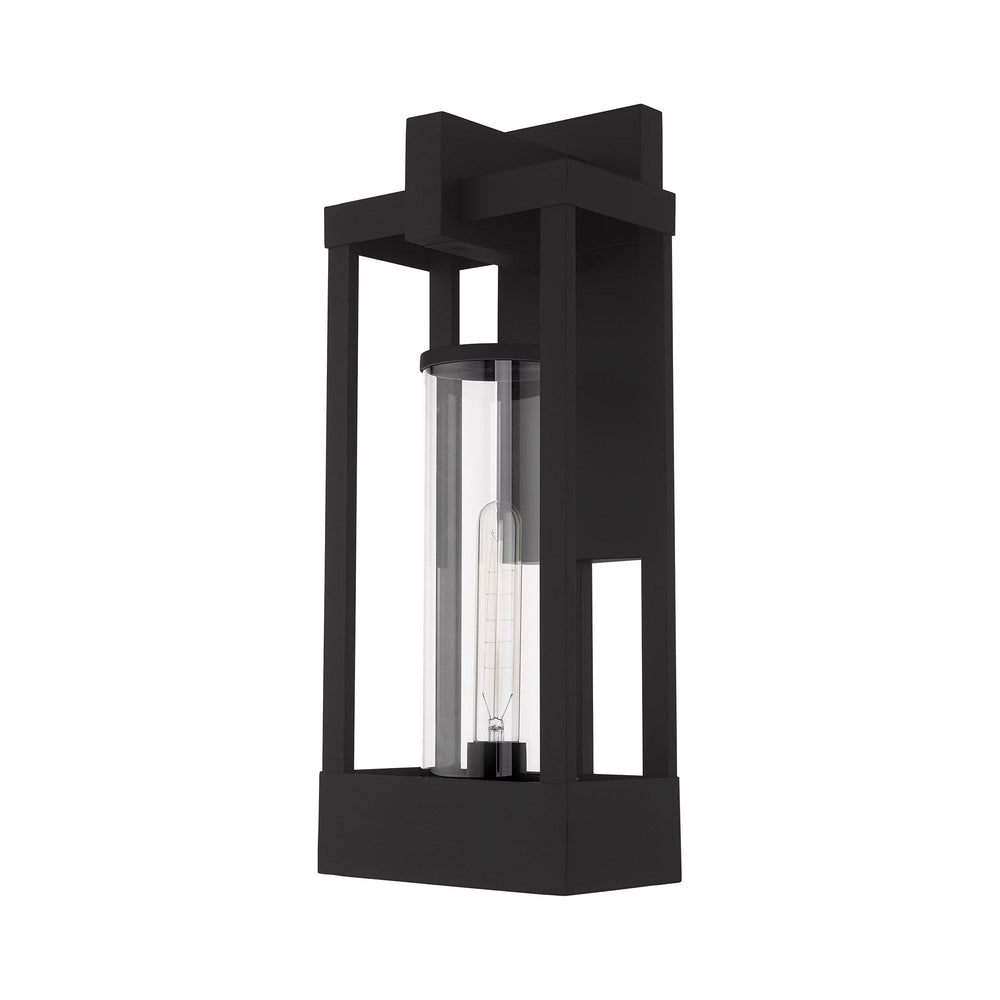 1 Light Black Outdoor Wall Lantern Livex