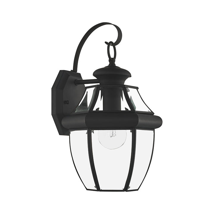 1 Light Black Outdoor Wall Lantern Livex