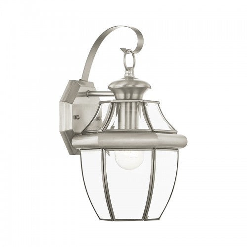 1 Light BN Outdoor Wall Lantern Livex