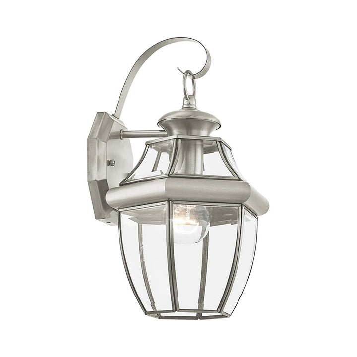 1 Light BN Outdoor Wall Lantern Livex