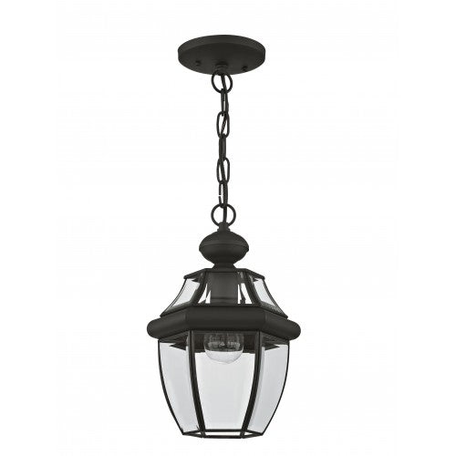 1 Light Black Outdoor Lantern Livex