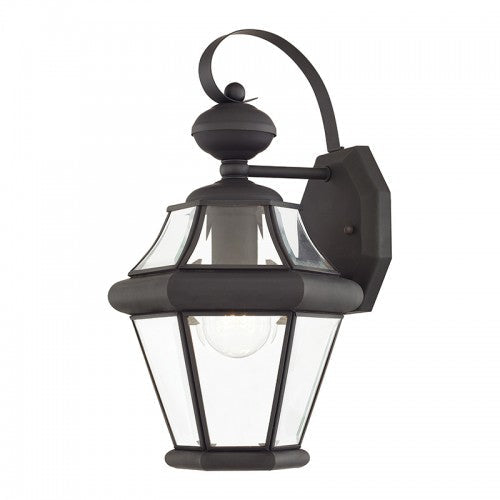 1 Light Bronze Outdoor Wall Lantern Livex