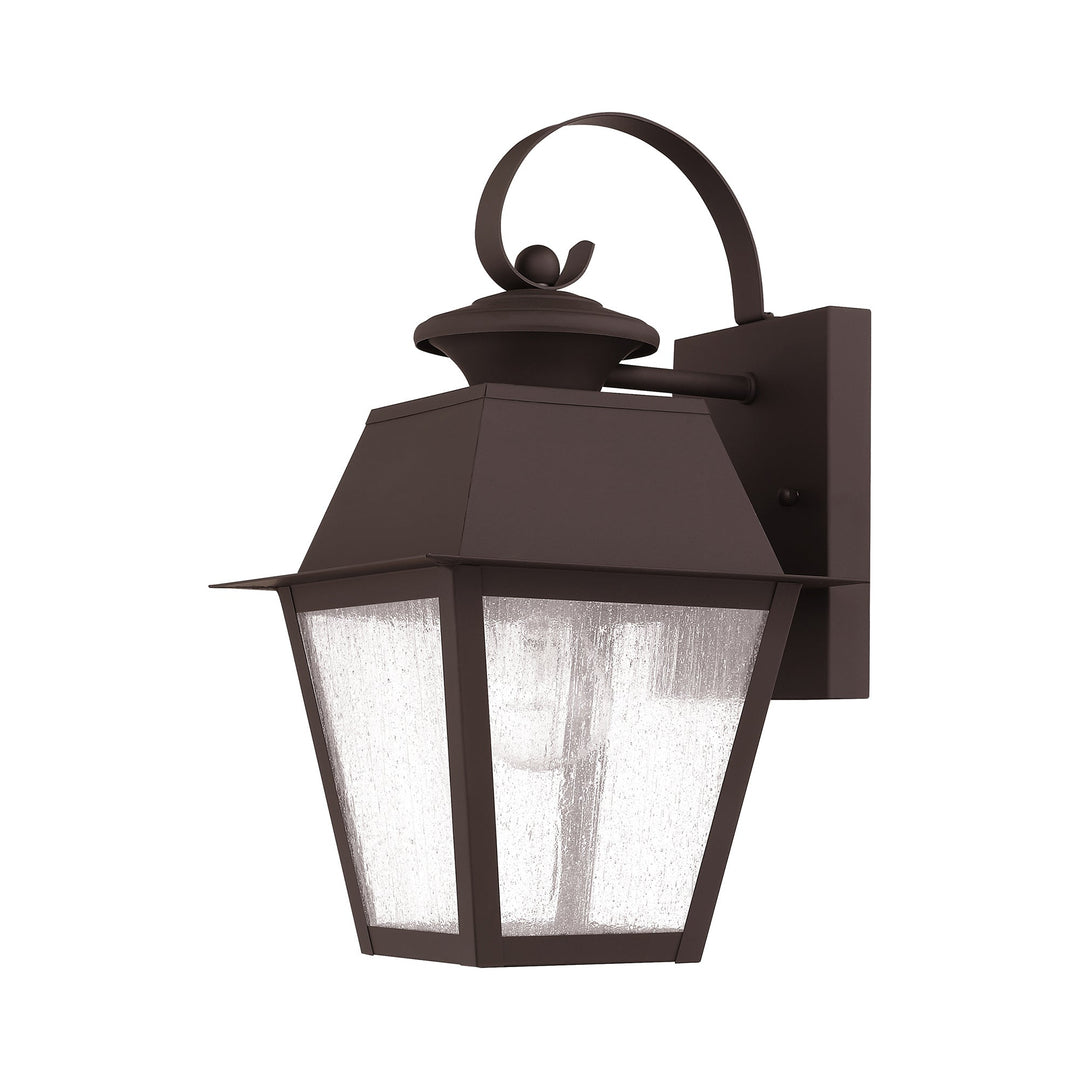 1 Light Bronze Outdoor Wall Lantern Livex